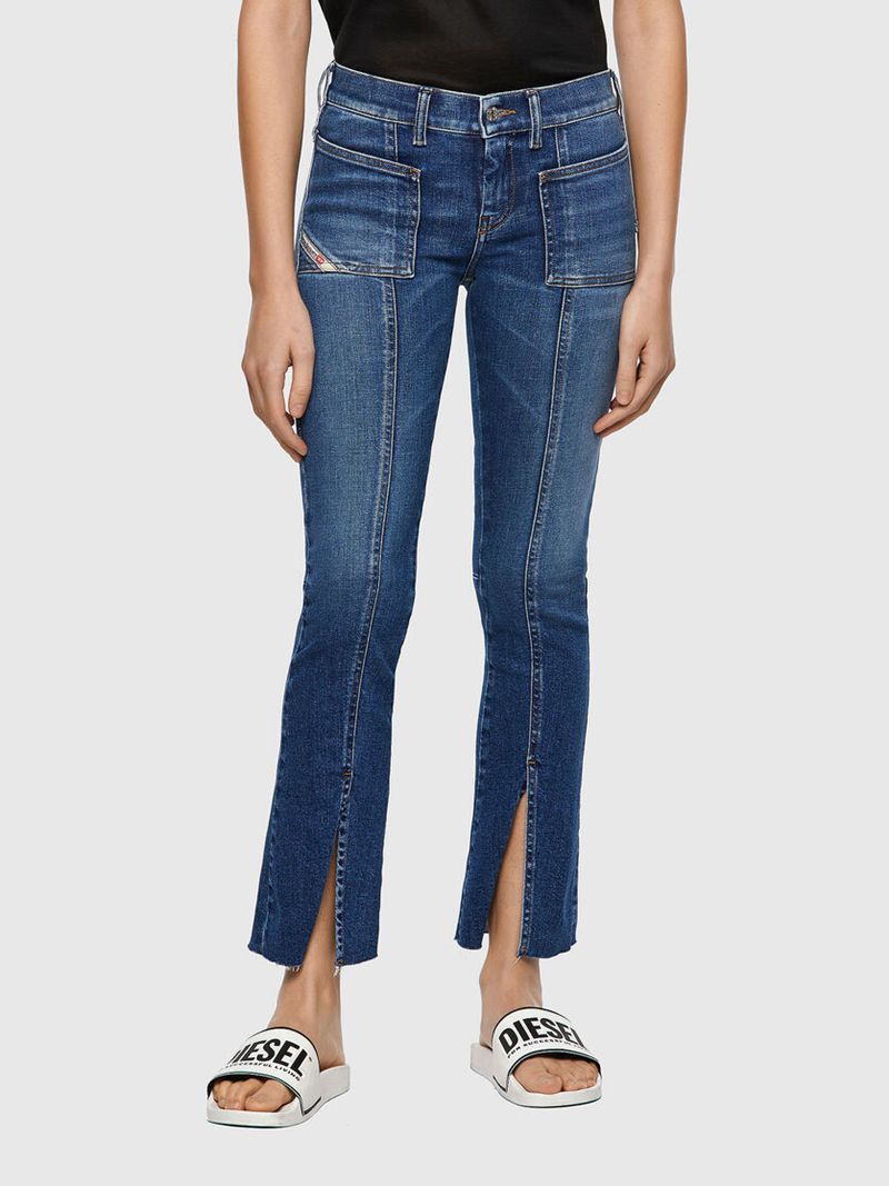 Jeans Skinny Diesel Slandy 009zw Mulher - Azuis XZJFI-9276